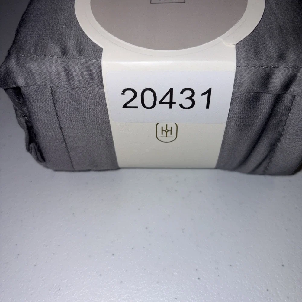 Full 400 Thread Count Performance Flat Sheet Dark Gray - Threshold: Cotton